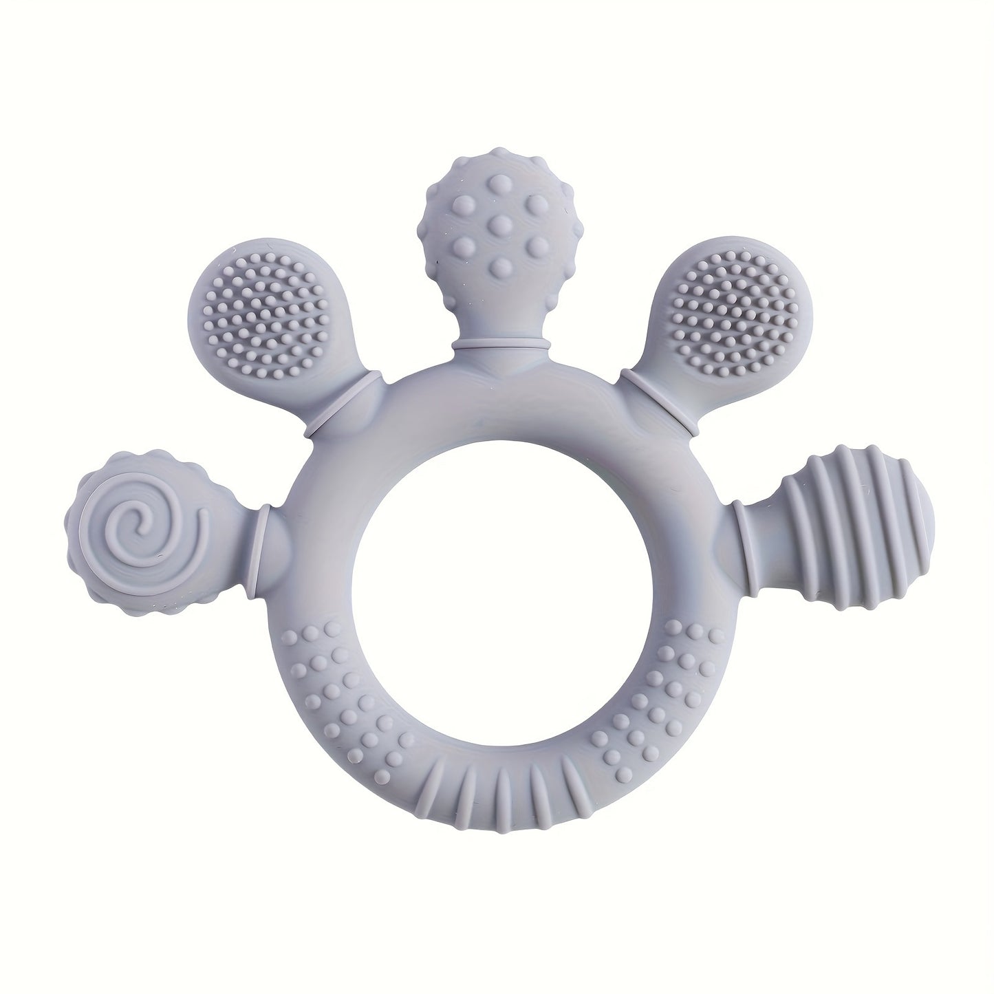 True Bub™ Teether Fiver - Baby Food Grade Silicone Toy