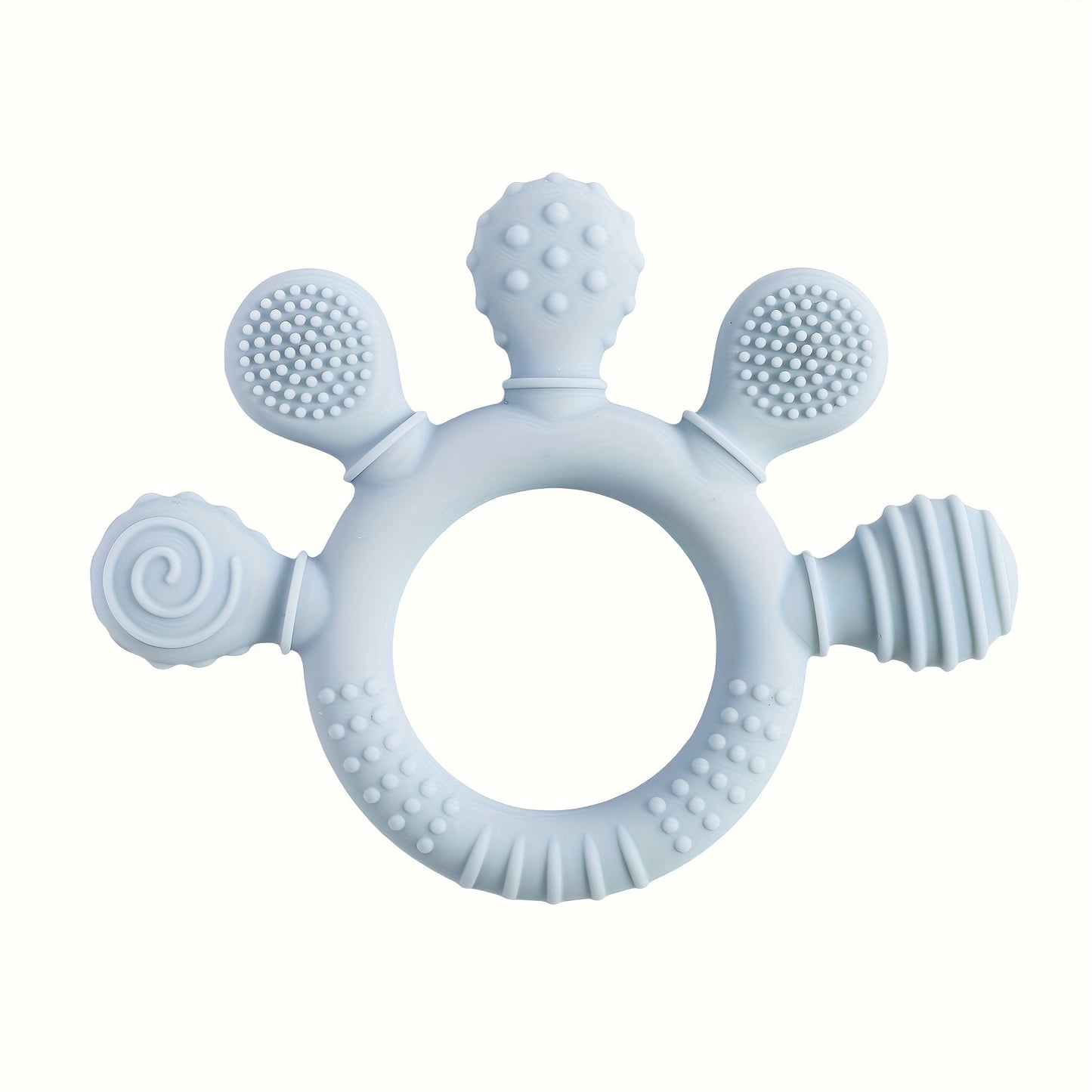 True Bub™ Teether Fiver - Baby Food Grade Silicone Toy