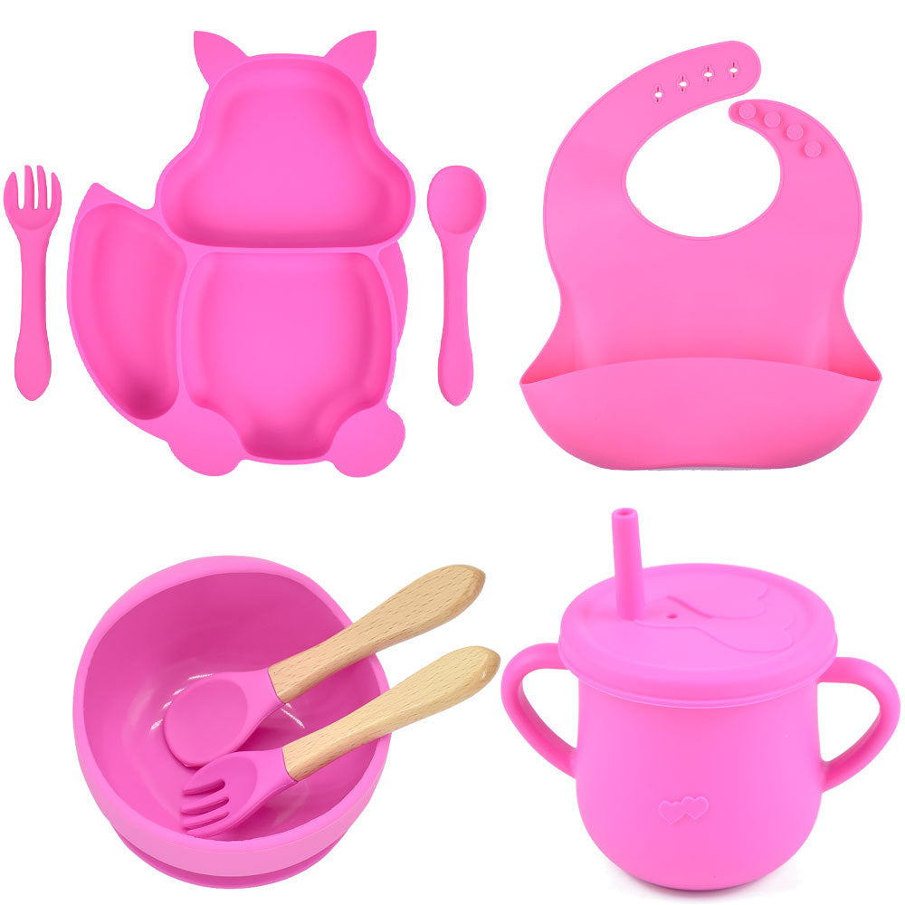 True Bub™ Animal Friend - BPA Free Baby Led Weaning Silicone Feeding Tableware Set