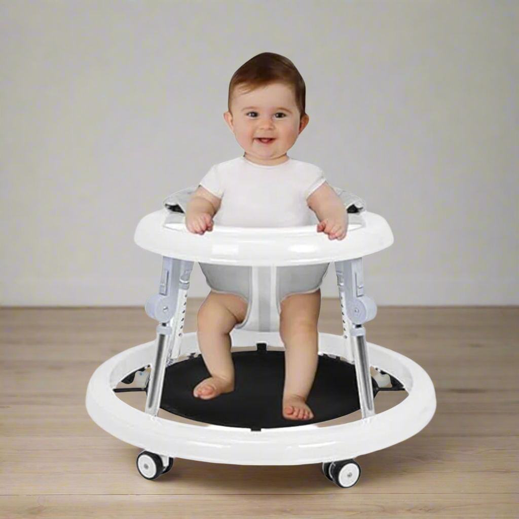 True Bub™ Grow With Me - Harpa Foldable Baby Walker with Adjustable Heights with Toddler Push Mode (Next Day Delivery Avail)