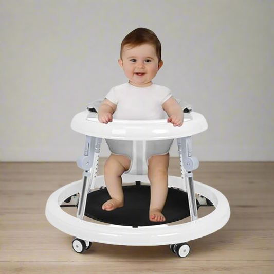 True Bub™ Grow With Me - Harpa Foldable Baby Walker with Adjustable Heights with Toddler Push Mode (Next Day Delivery Avail)