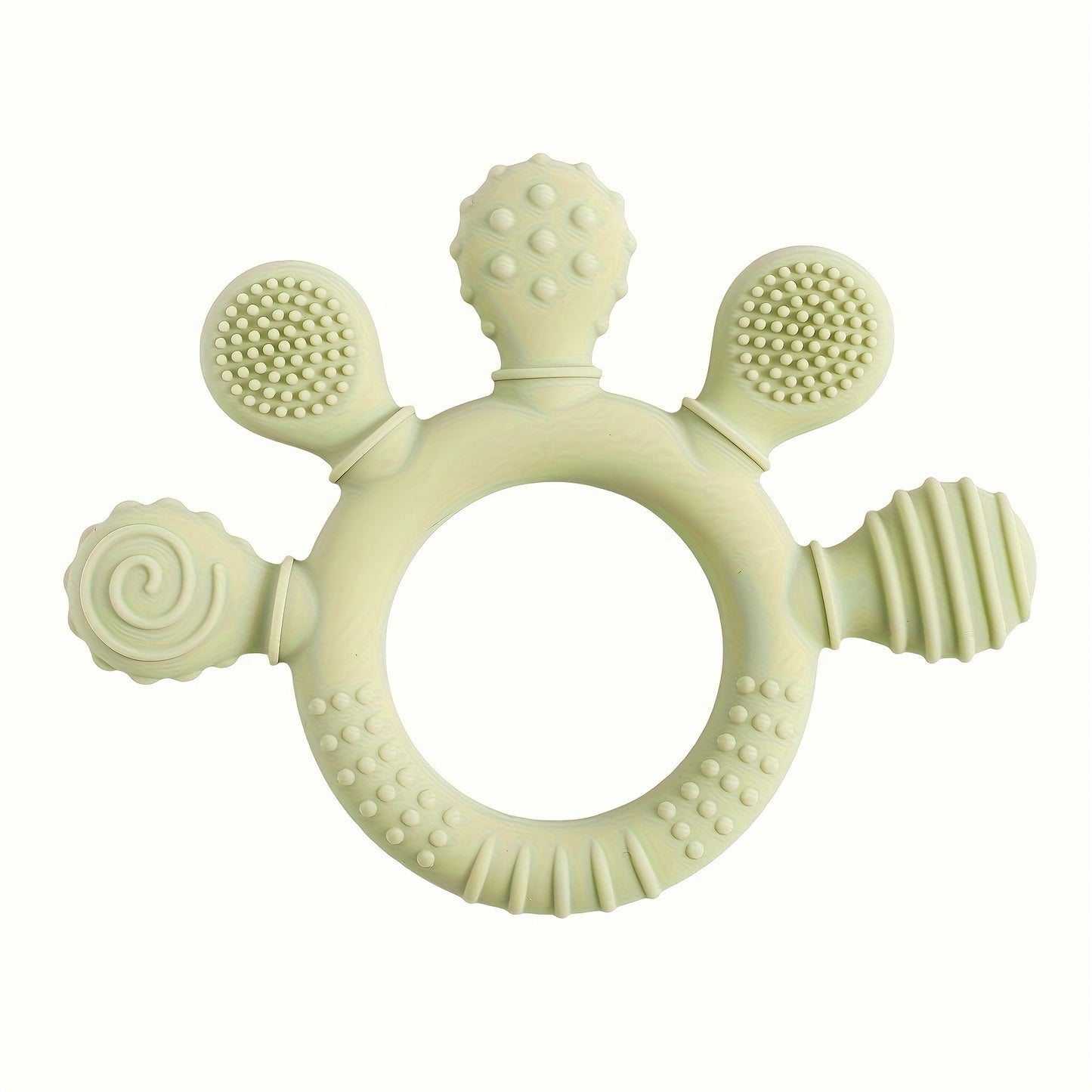 True Bub™ Teether Fiver - Baby Food Grade Silicone Toy