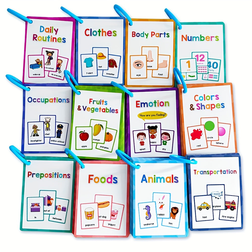 True Bub™ FlashTastic - Themed Educational Flash Cards 12pk