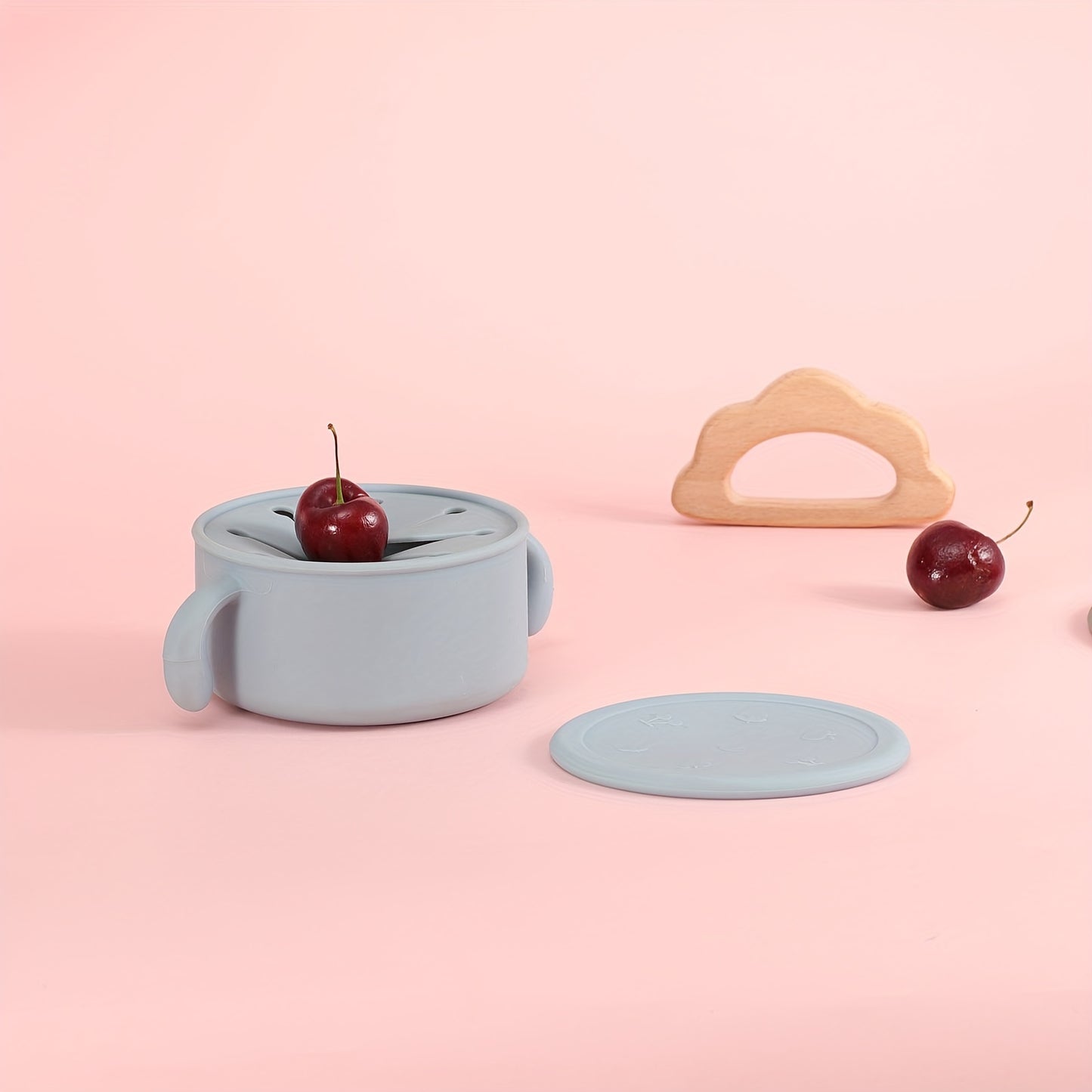 True Bub™ Snackalack - Food Grade Silicone Snack Storage Bowl with Dust Cover