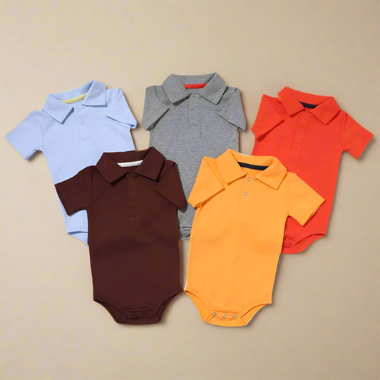 True Bub™ Baby Boy Collared Polo T Shirt Romper Summer Clothing 0-2Y