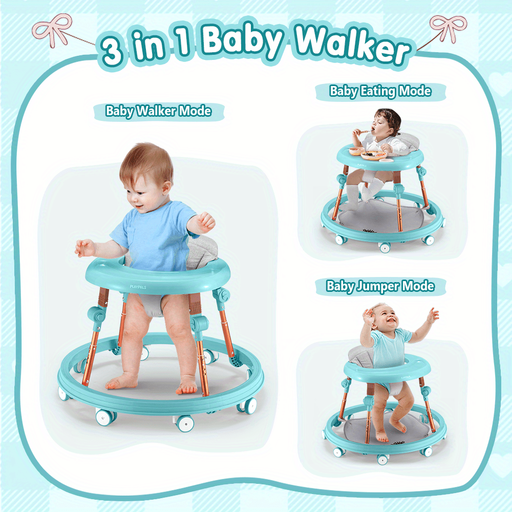 True Bub™ Grow Explorer Baby Walker Height Adjustable Foldable