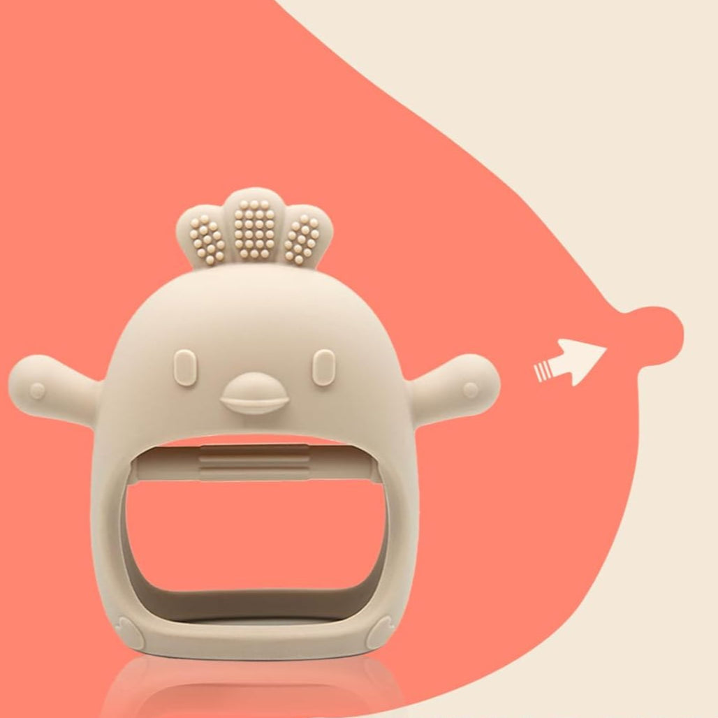 True Bub™ Food Grade BPA Free Twin Pack Birdy Soothing Glove - Grip Teething Mitten Toy