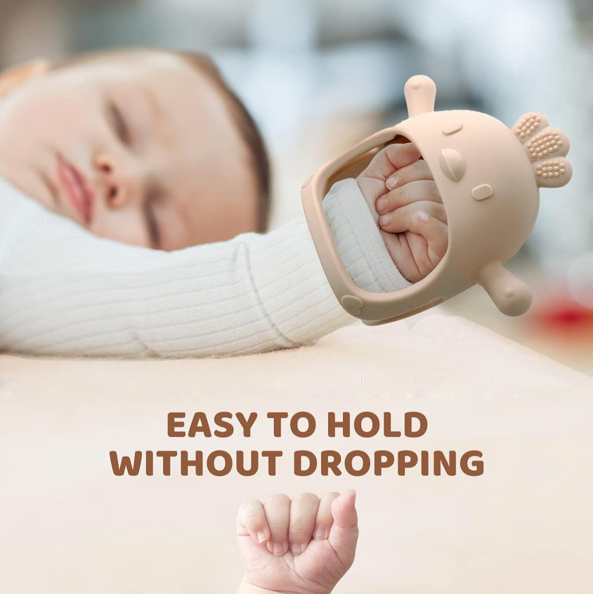 True Bub™ Food Grade BPA Free Twin Pack Birdy Soothing Glove - Grip Teething Mitten Toy