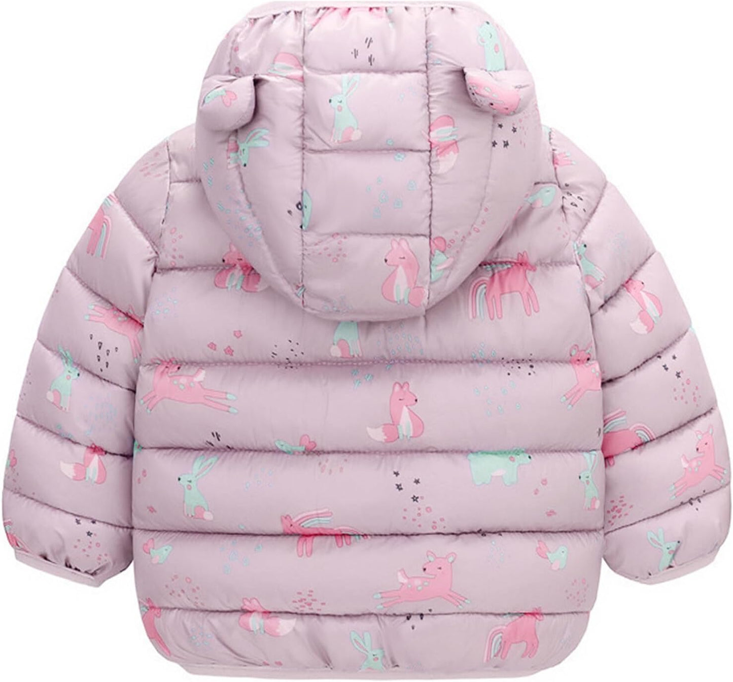 True Bub™ Winter Puffer Jacket Kids Thicken Warm Hooded Coat Lightweight Waterproof 0-4 Years