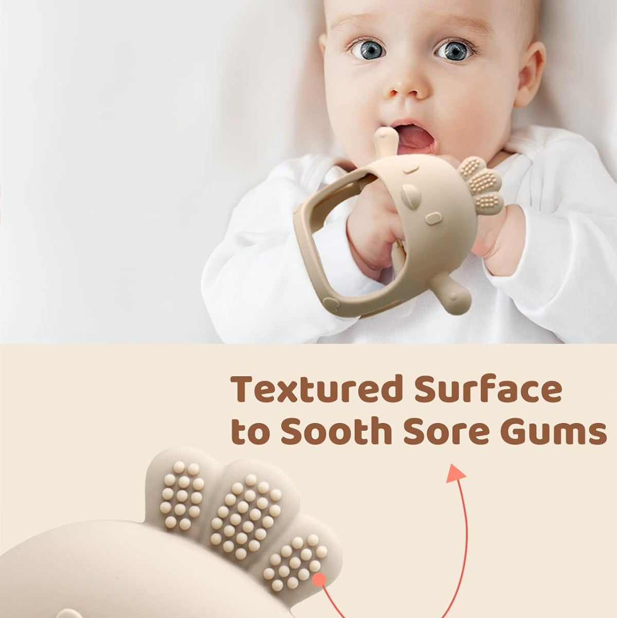 True Bub™ Food Grade BPA Free Twin Pack Birdy Soothing Glove - Grip Teething Mitten Toy