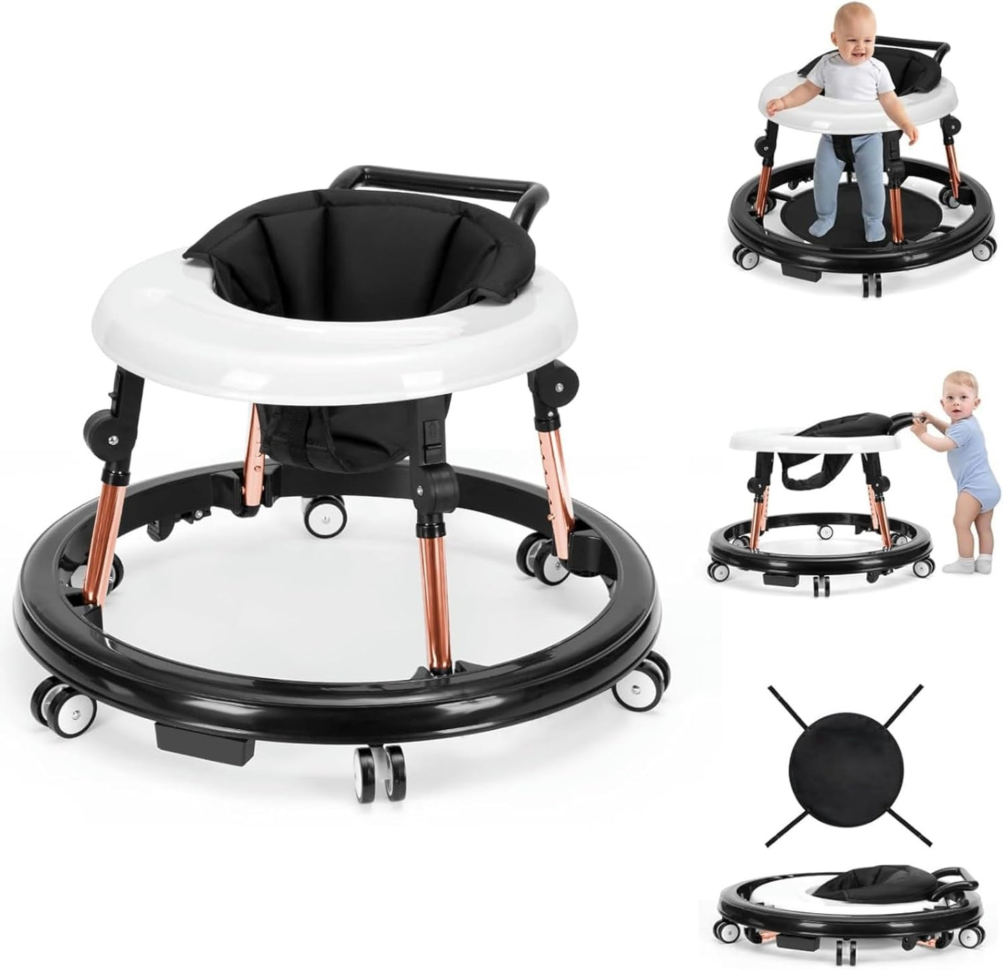 True Bub™ Grow Explorer Baby Walker Height Adjustable Foldable