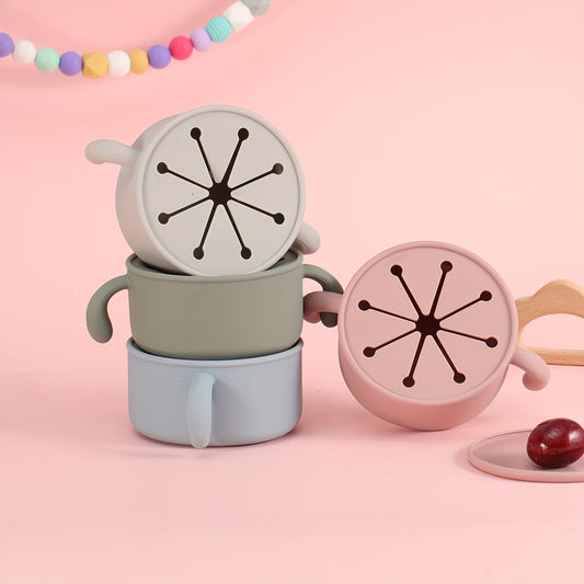 True Bub™ Snackalack - Food Grade Silicone Snack Storage Bowl with Dust Cover