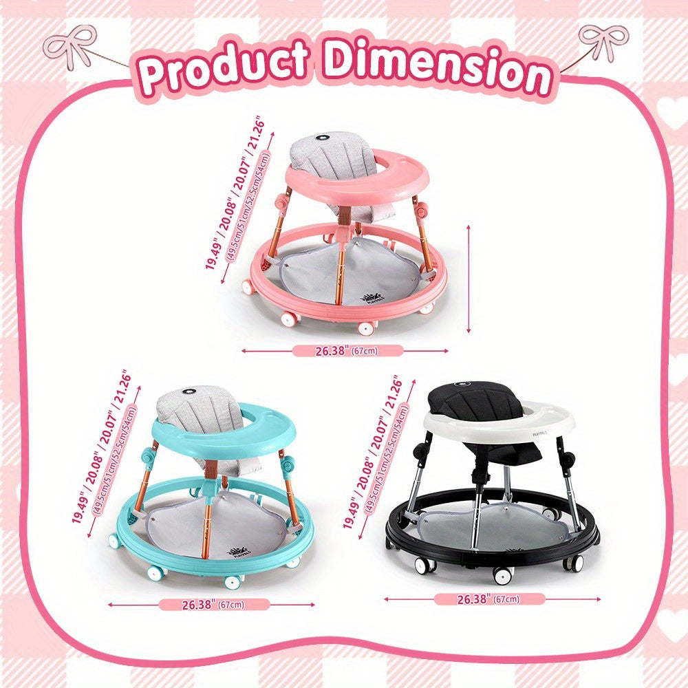 True Bub™ Grow Explorer Baby Walker Height Adjustable Foldable