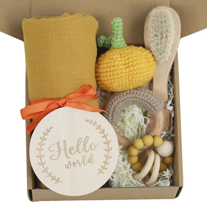 True Bub™ Love Me Dear - Baby Cotton Blanket & Toy Gift Set