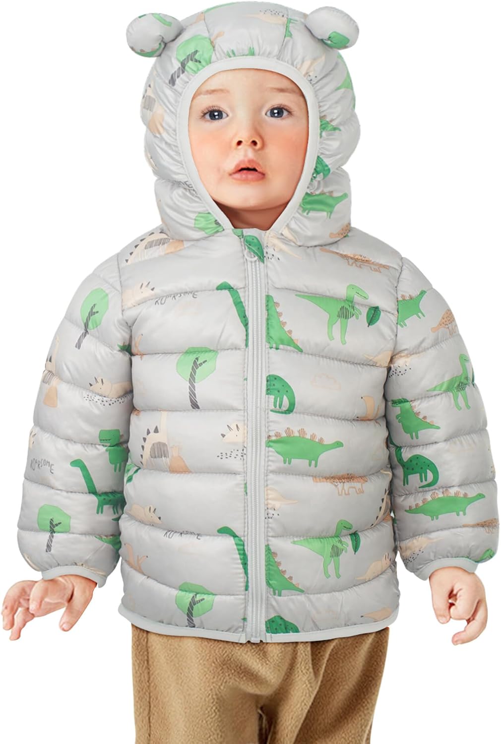True Bub™ Winter Puffer Jacket Kids Thicken Warm Hooded Coat Lightweight Waterproof 0-4 Years