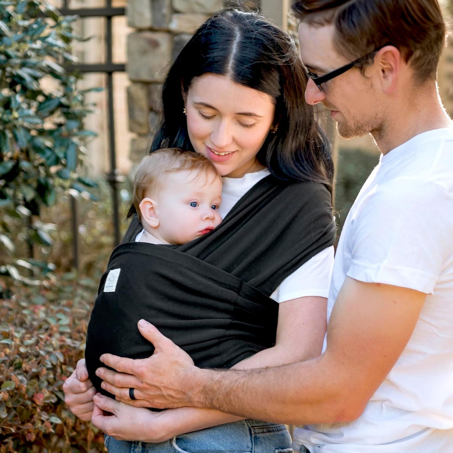True Bub™ Keah Baby Wrap-Carrier Ergonomic Design