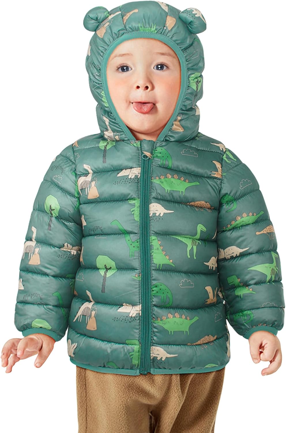 True Bub™ Winter Puffer Jacket Kids Thicken Warm Hooded Coat Lightweight Waterproof 0-4 Years