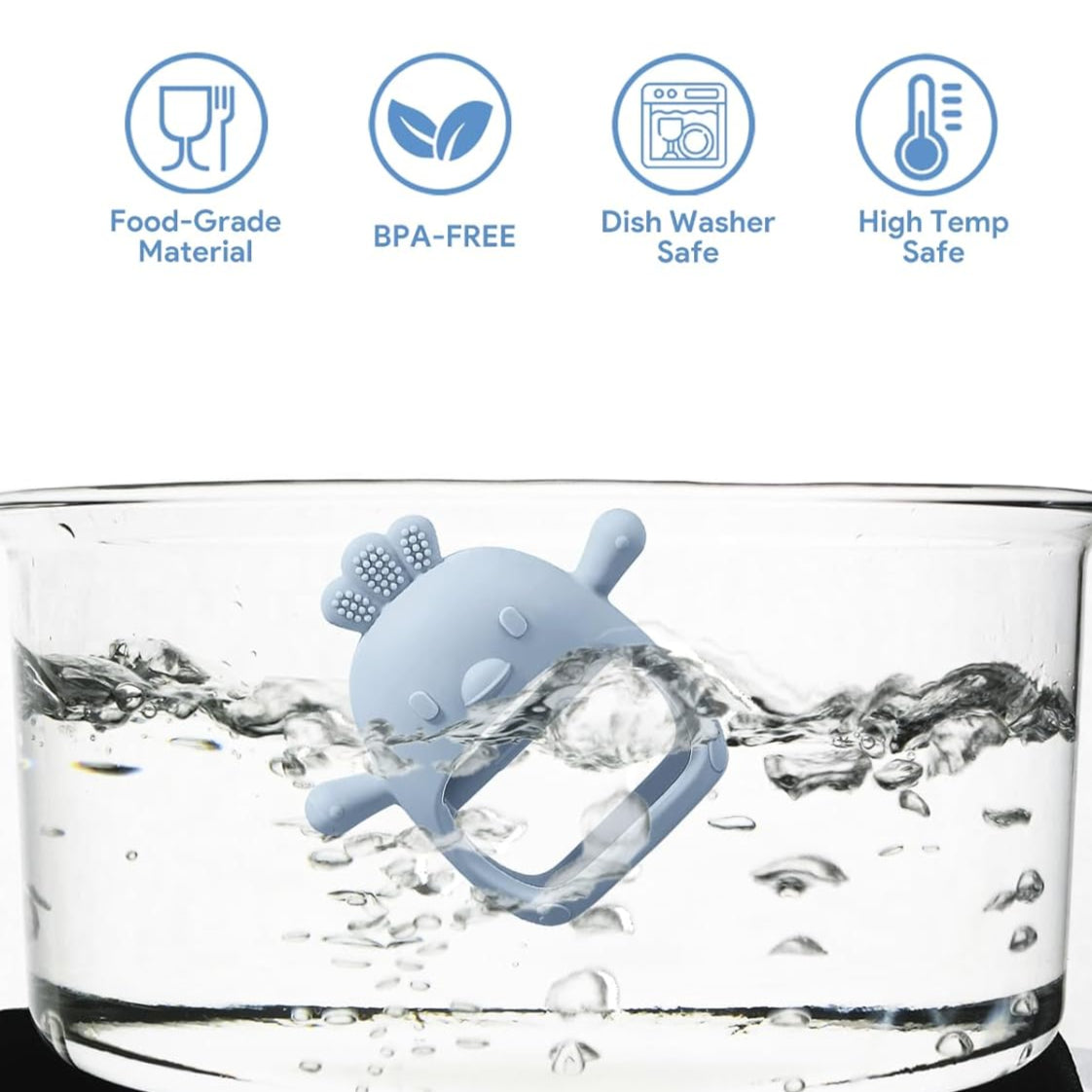 True Bub™ Food Grade BPA Free Twin Pack Birdy Soothing Glove - Grip Teething Mitten Toy