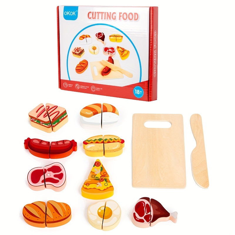 True Bub™ SliceMania - Pretend Play Wooden Food Toy Set