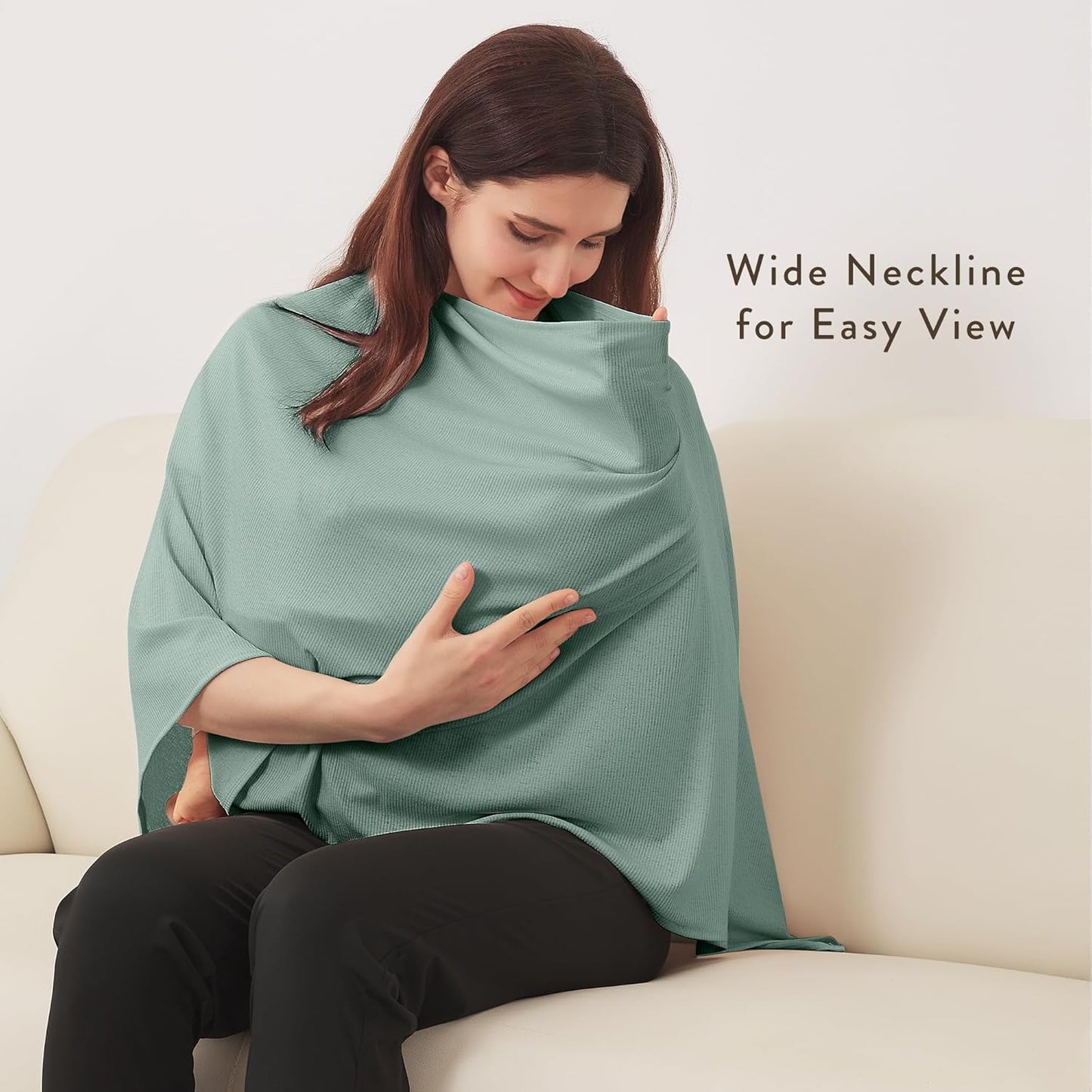 True Bub™ Full Coverage Soft and Breathable Nursing Cover for Breastfeeding