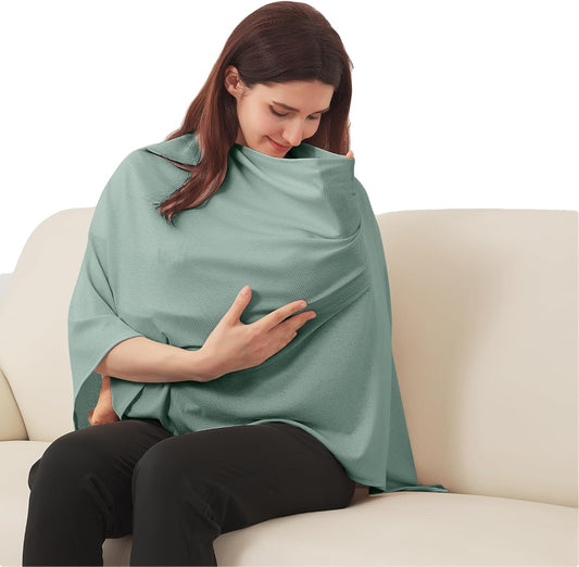 True Bub™ Full Coverage Soft and Breathable Nursing Cover for Breastfeeding