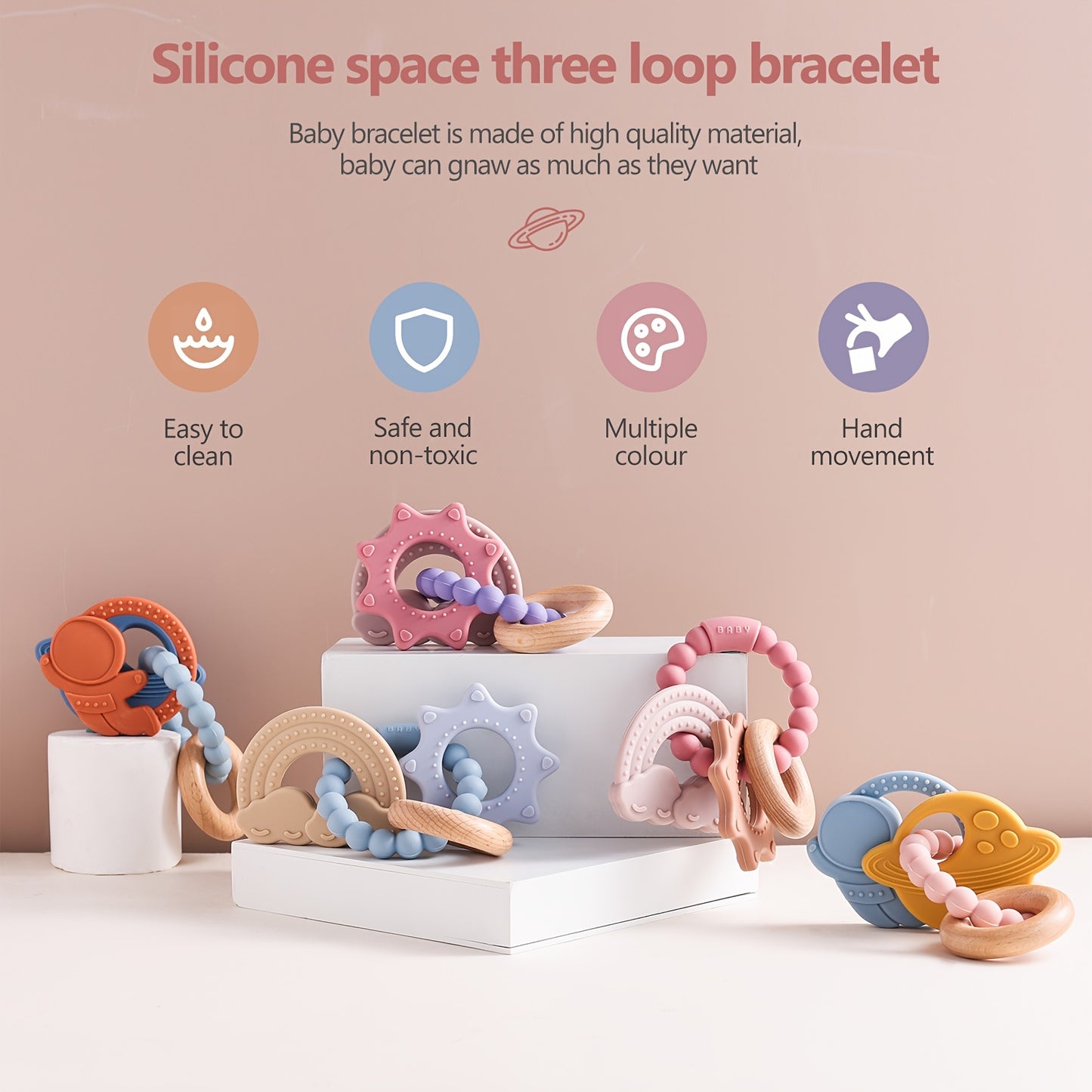 True Bub™ Galaxy Ring - Baby Sensory Toy Bundle