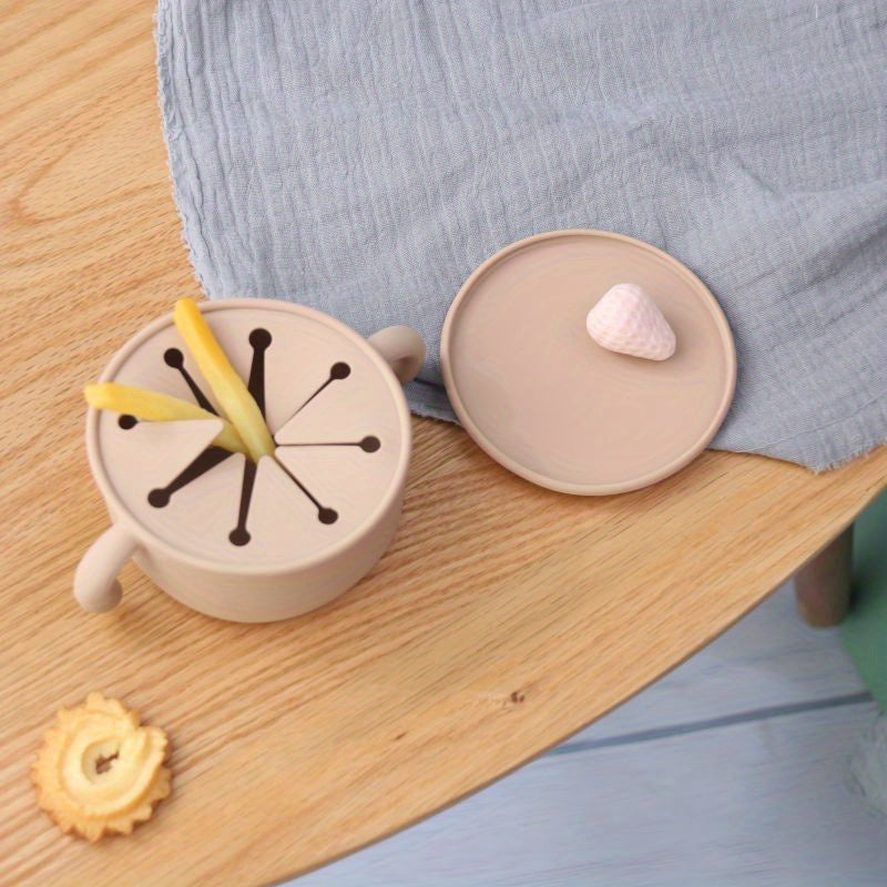 True Bub™ Snackalack - Food Grade Silicone Snack Storage Bowl with Dust Cover