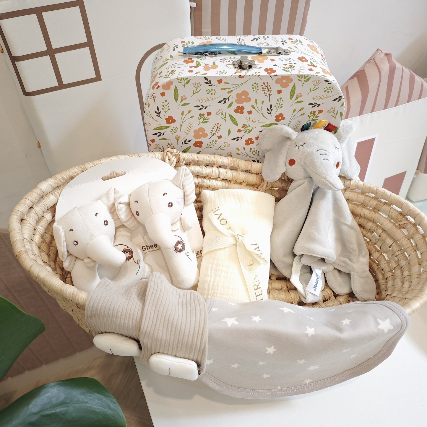 True Bub™ Elephant Baby Gift Set - Unique Baby Essentials Baby Shower Set