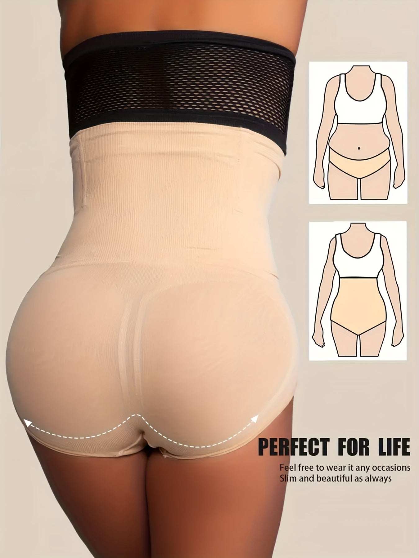True Bub™ LuxeSculpt - High Waist Postpartum Shapewear Briefs Seamless