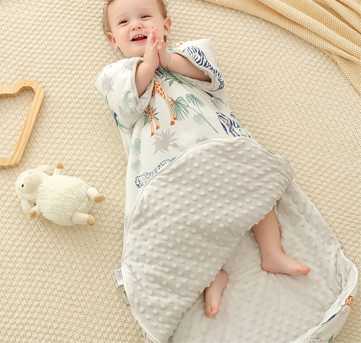 True Bub™ CozyNest - Warm Lined Sleeping Bags Autumn Winter 5-18M