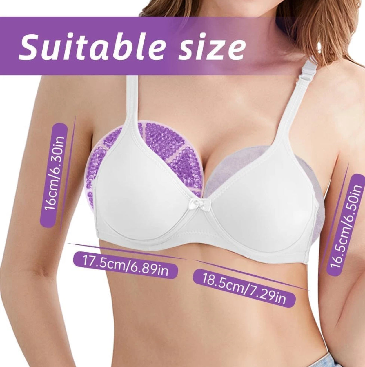 True Bub™ Soothe Gelly- Breast Ice Pack Breast Gel Pads Breastfeeding Essentials 2pk