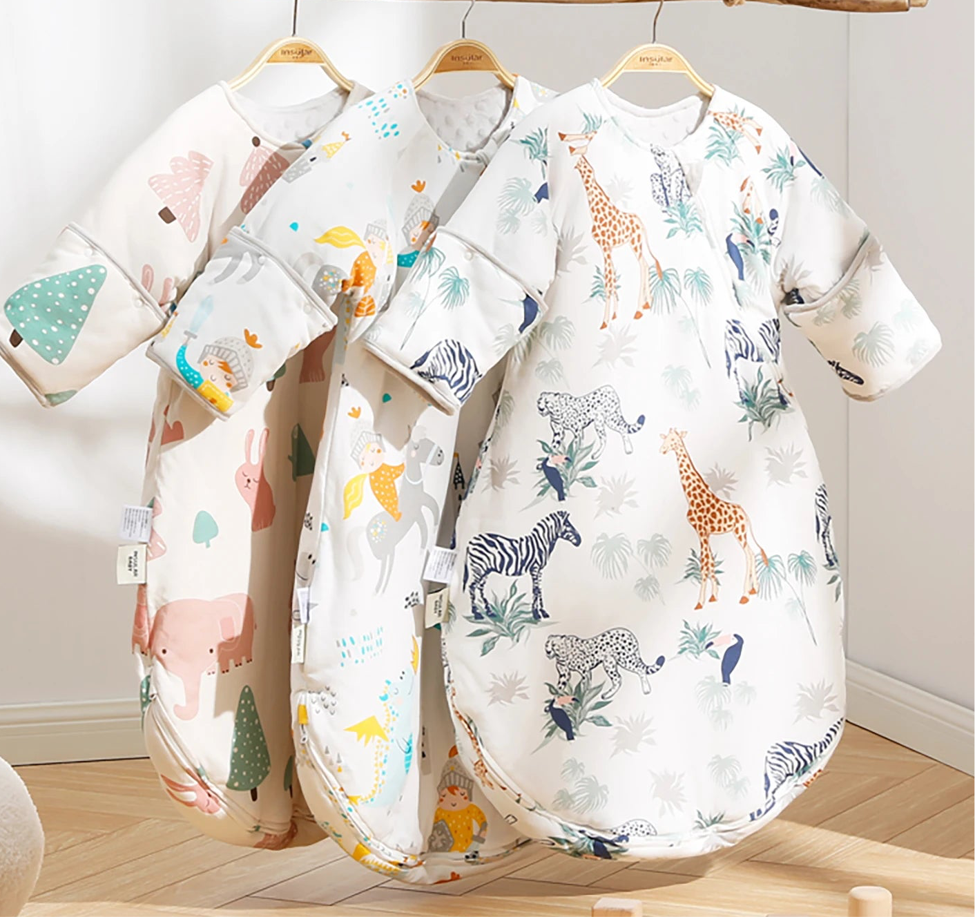 True Bub™ CozyNest - Warm Lined Sleeping Bags Autumn Winter 5-18M