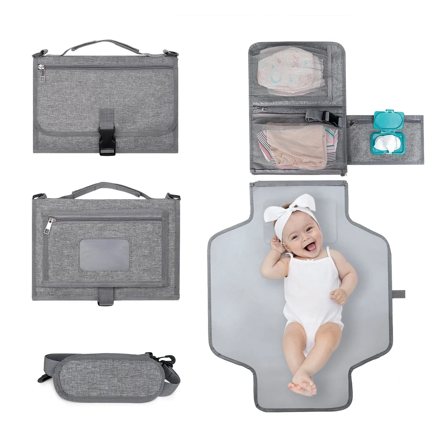 True Bub™ Porter Pad - Convenient Portable Nappy Change Foldout