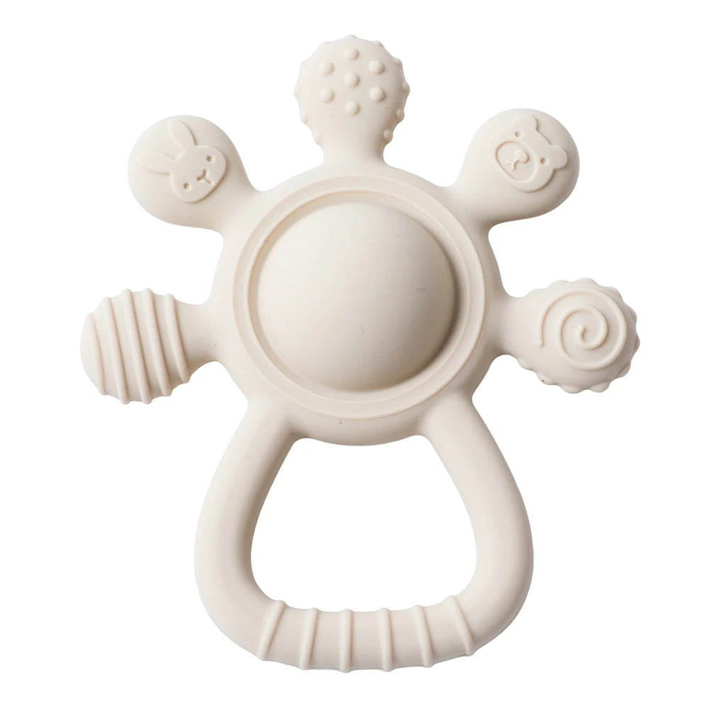 True Bub™ Food Grade BPA Free Grippy Baby Rattle Teething Sensory Toy