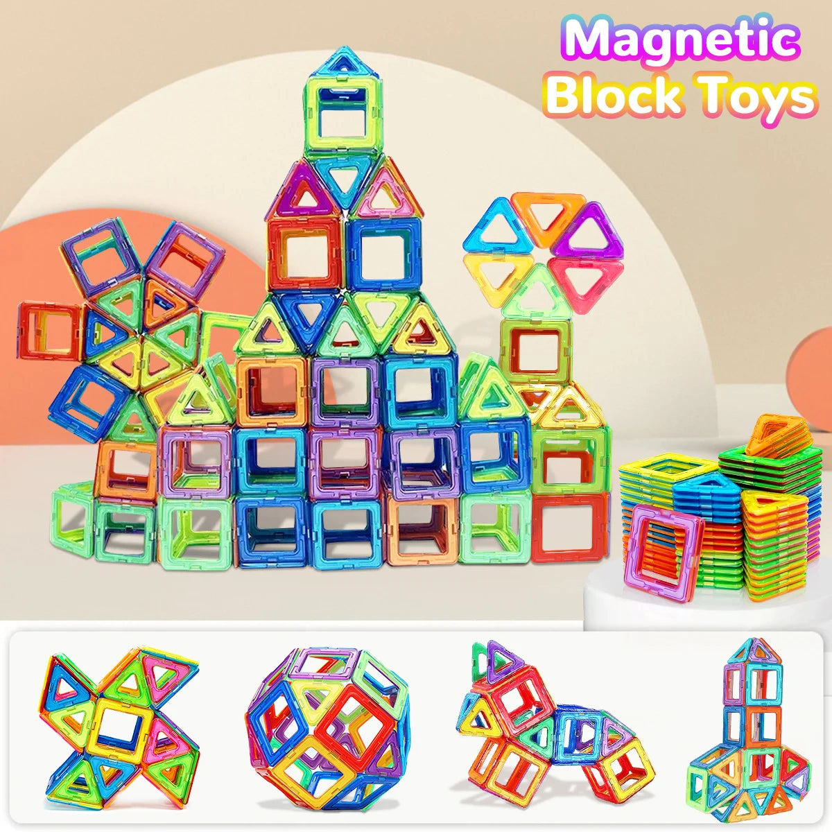 True Bub™ Magnetic STEM Educational Building Blocks DIY Magnets Construction Learning Toys