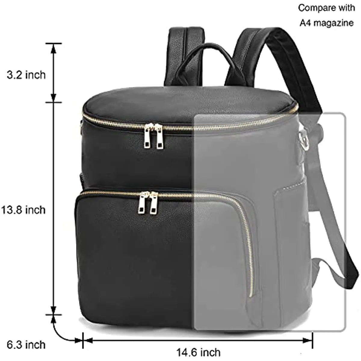 True Bub™ Times Explorer - Faux Leather Nappy Bag