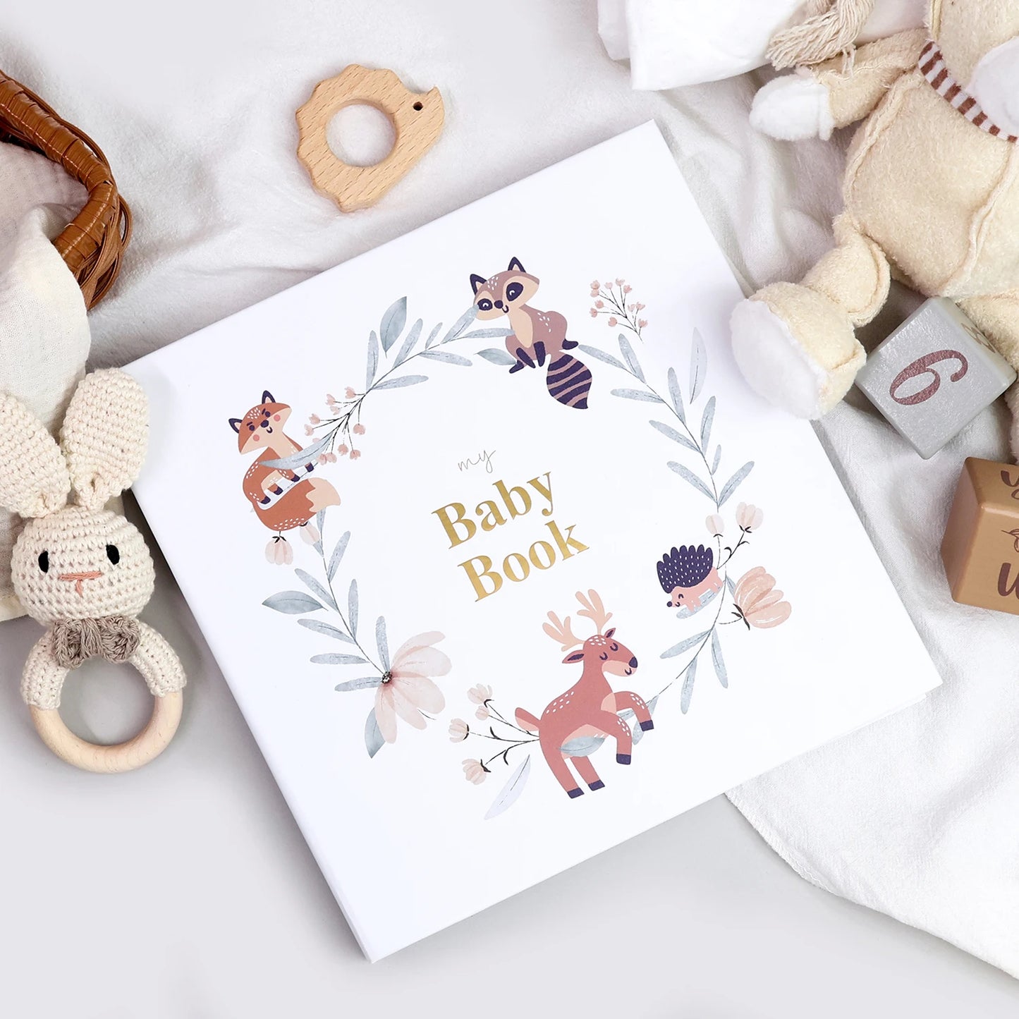 True Bub™ Hello Baby Memory Keepsake Book Journal 86 Pages with Stickers