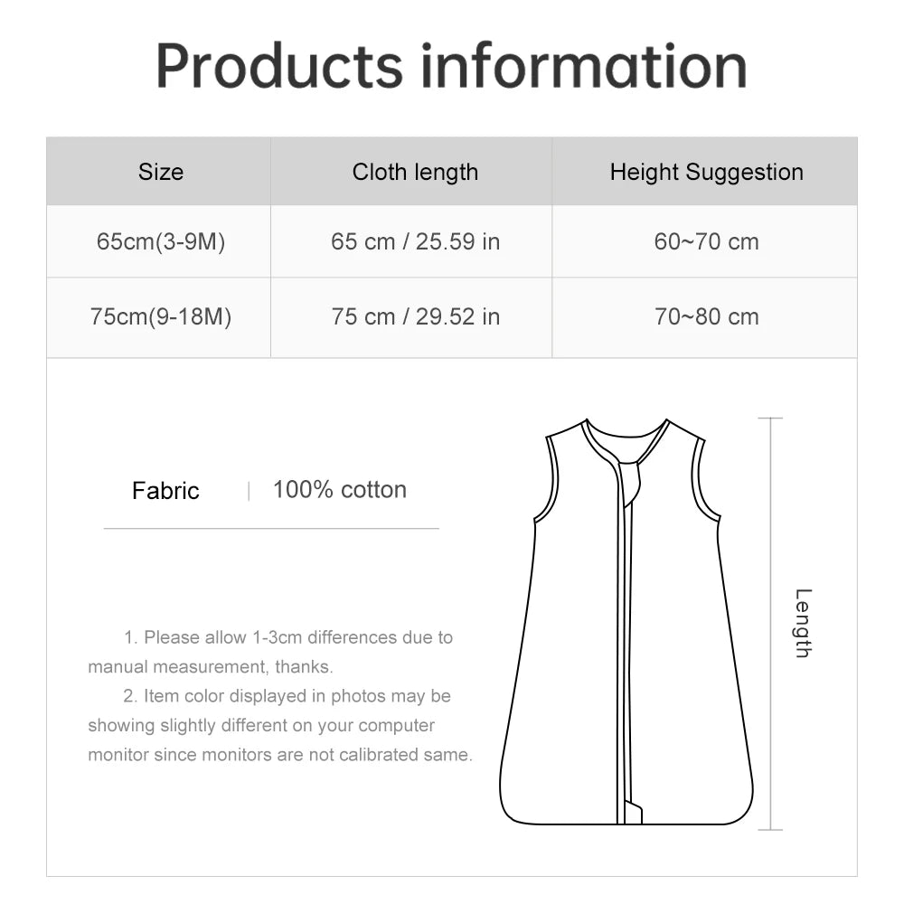 True Bub™ AiryNest - Cool Lined Sleeveless Sleeping Bag 3-18M