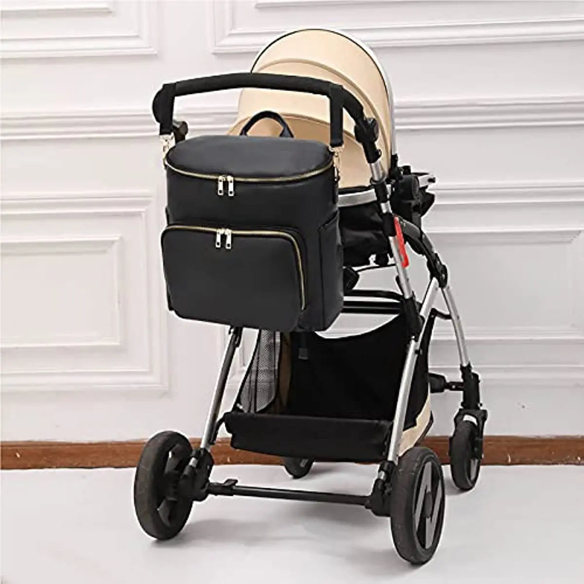True Bub™ Times Explorer - Faux Leather Nappy Bag