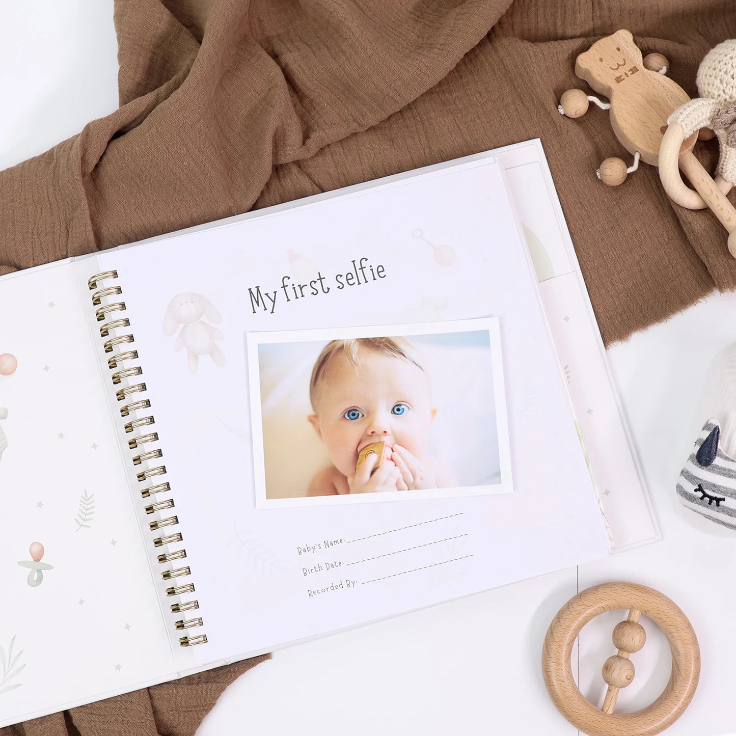 True Bub™ Baby Keepsake First Year Milestone Memory Book