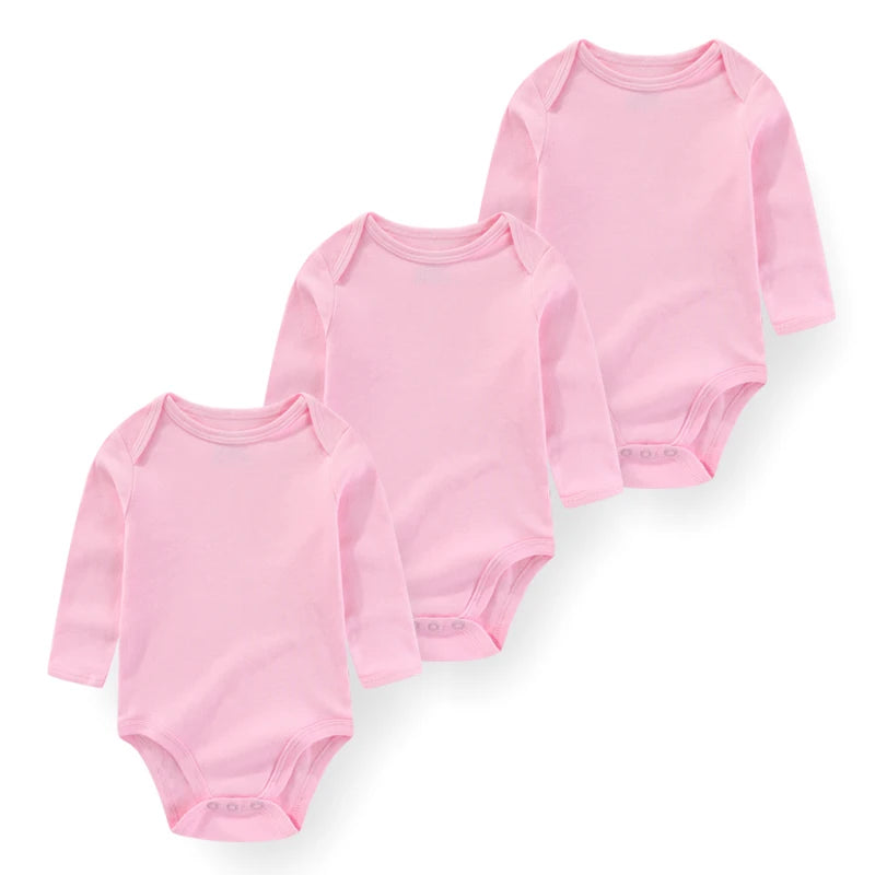 True Bub™ Baby Essentials Cotton Long Sleeve Bodysuit 3 Pcs Set 0-12M