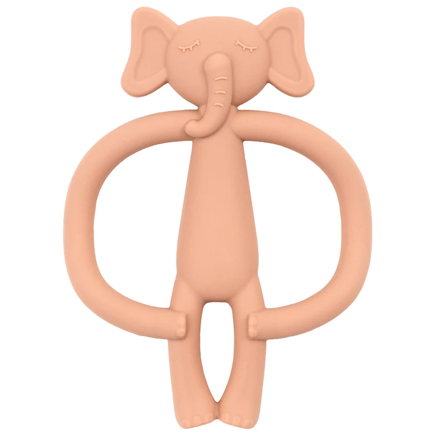 True Bub™ Food Grade BPA Free Elephant Bunny Oral Health Care Baby Teething Toy