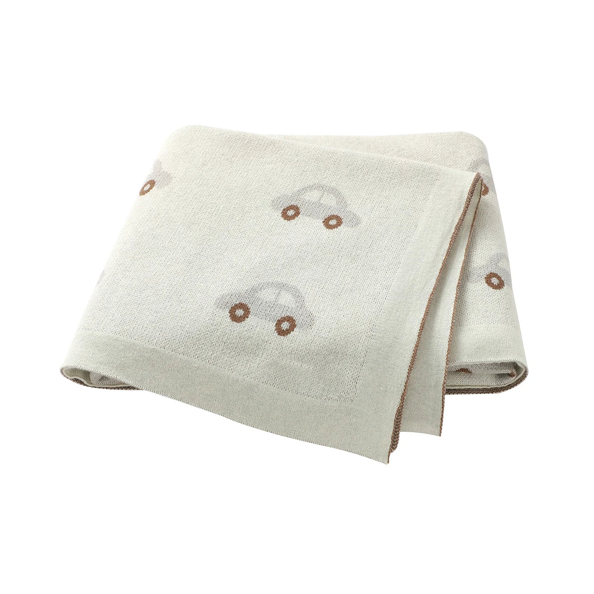 True Bub™ Assorted Knitted Animal Designs - Cotton Baby Blankets Newborn Swaddle Wrap Covers for Stroller & Bedding 100x80cm