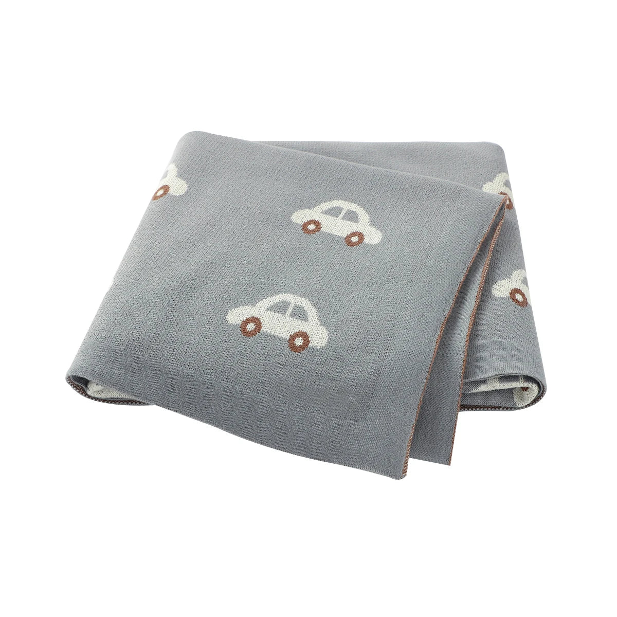 True Bub™ Assorted Knitted Animal Designs - Cotton Baby Blankets Newborn Swaddle Wrap Covers for Stroller & Bedding 100x80cm
