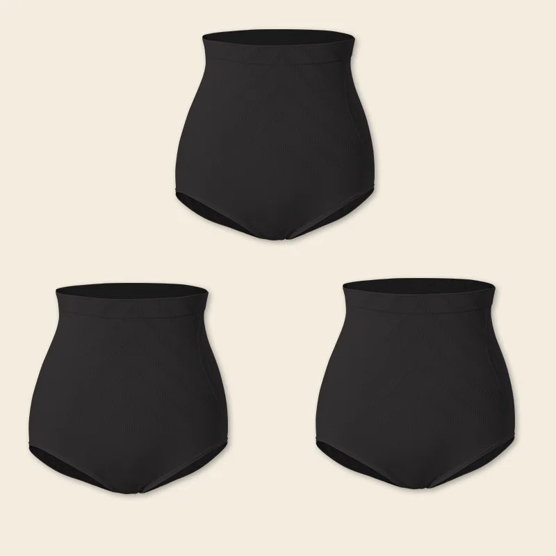 True Bub™ Slim Sculpt - High Waisted Postpartum Slimming Shape wear Briefs Seamless 3PCS