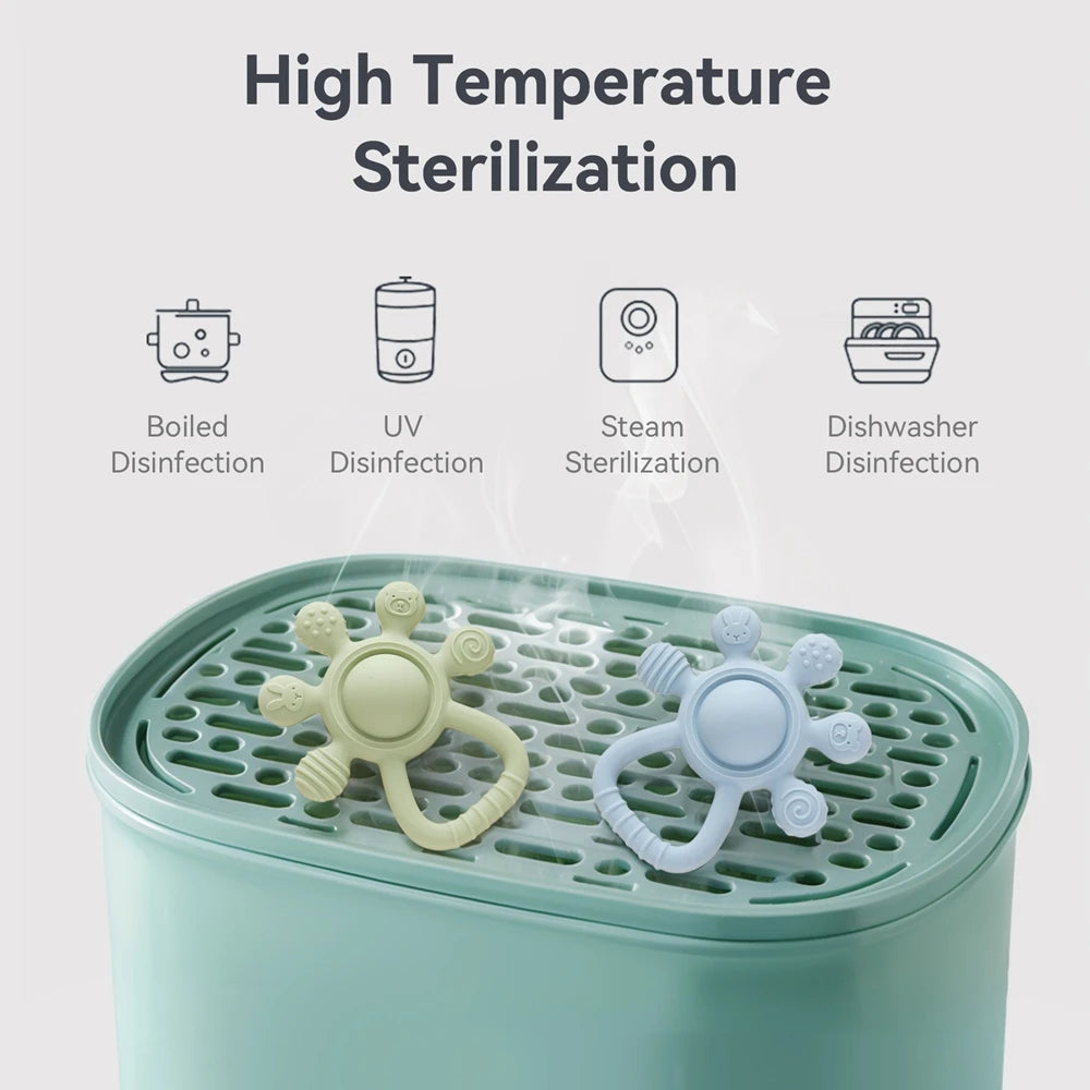 True Bub™ Food Grade BPA Free Grippy Baby Rattle Teething Sensory Toy