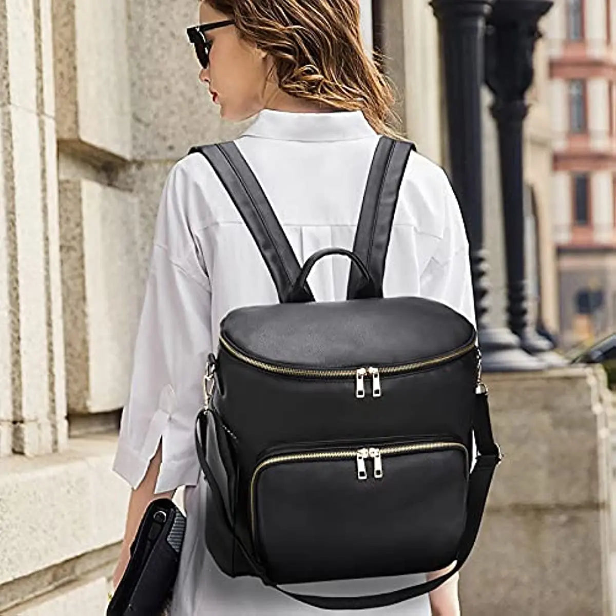 True Bub™ Times Explorer - Faux Leather Nappy Bag