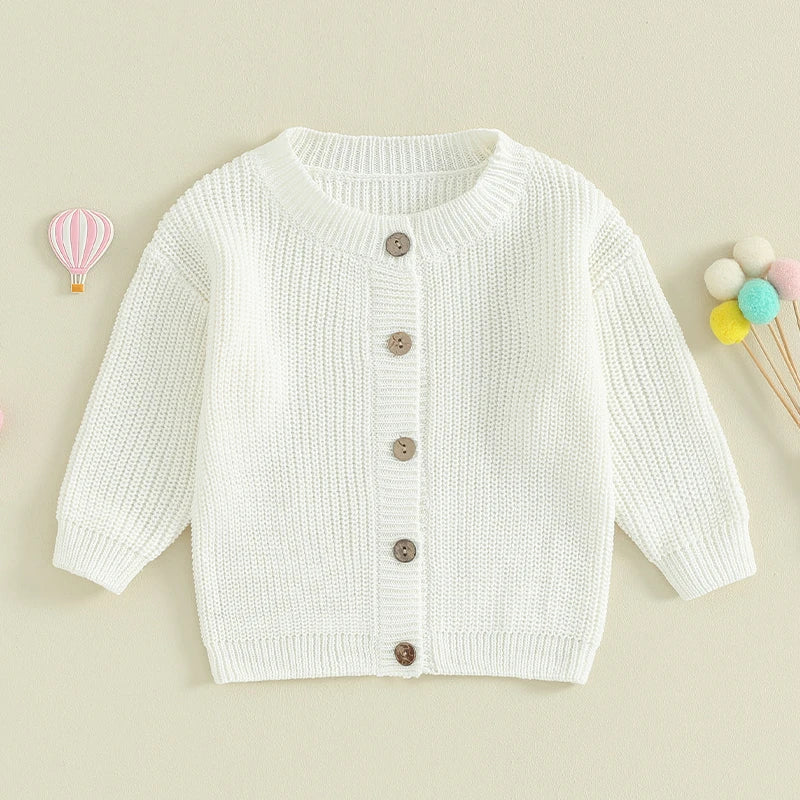 True Bub™ Baby Girls Knit Cardigan Sweater Cute Long Sleeve 0-18M