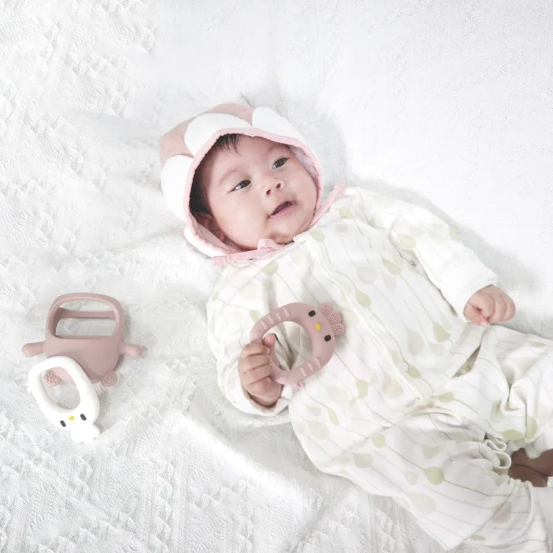 True Bub™ Food Grade BPA Free Twin Pack Birdy Soothing Glove - Grip Teething Mitten Toy