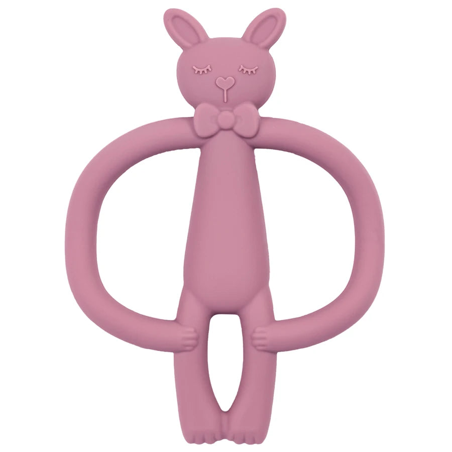 True Bub™ Food Grade BPA Free Elephant Bunny Oral Health Care Baby Teething Toy